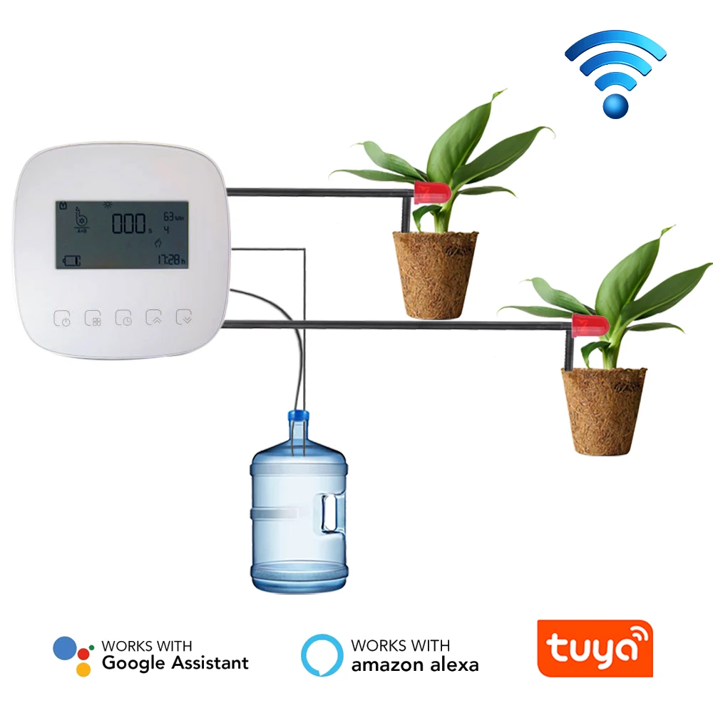 Термоавтоматический поливочный аппарат Minco умный Wi-Fi таймер для полива растений контроллер система капельного орошения цветов USB-зарядка