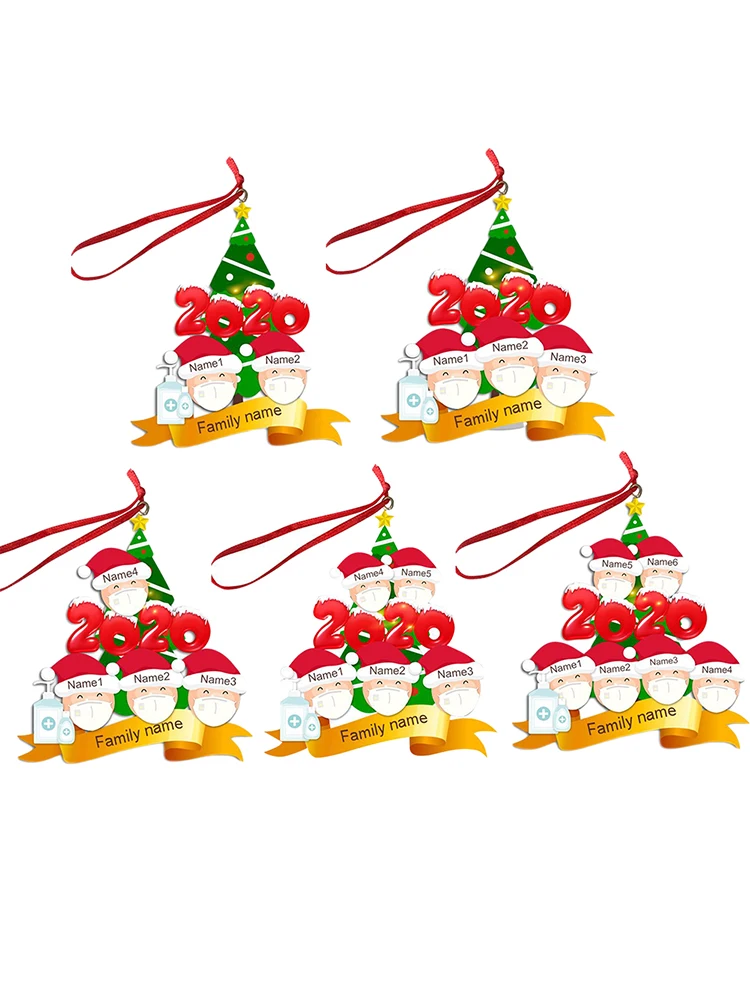 
Personalized surviving family DIY Christmas tree pendant, a creative gift for the family 