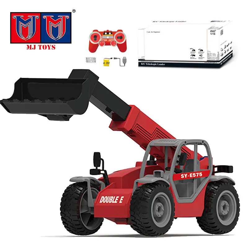 1/20 Vehicles Telescopic Scale Electrical Engineers Toys  Arm Loading Trucks Car Carrier Toy Set Rc Construction Vehicle