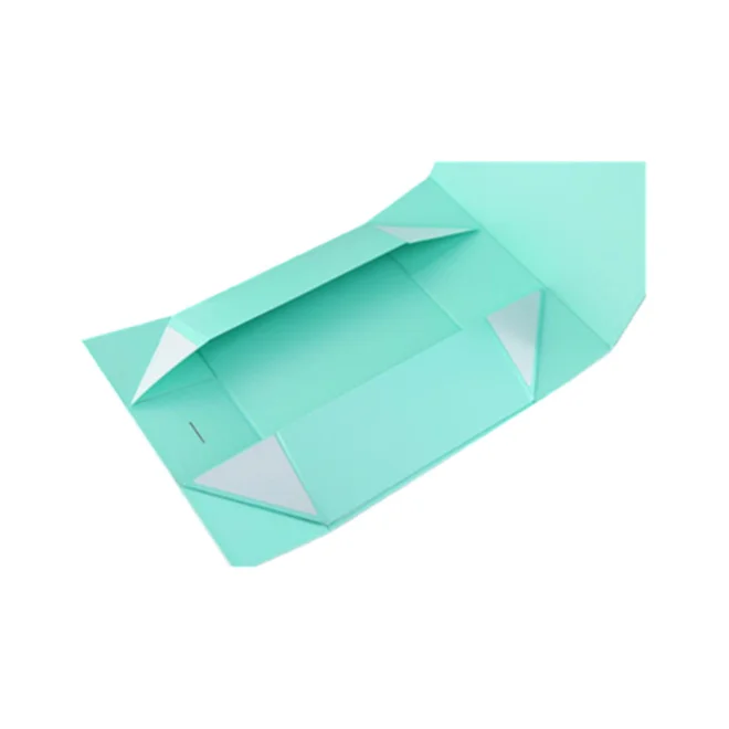 Folding box board sheets,eco friendly magnetic boxes box with ribbon gift,foldable clothes storage box 3d gift box