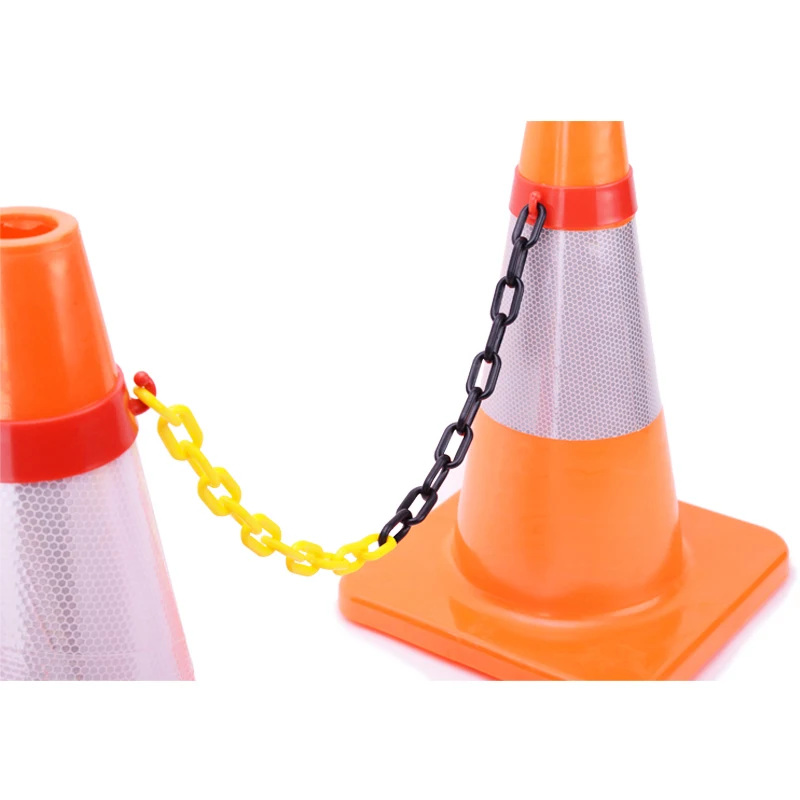 PE material 8mm colorful highway plastic caution chain for post