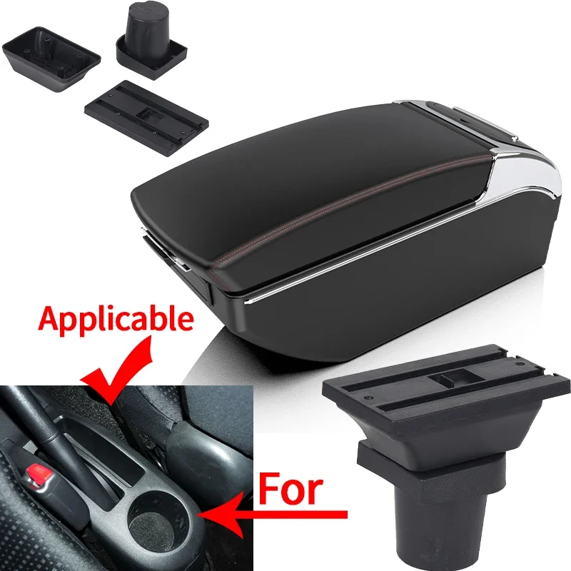 For Toyota Yaris Vitz Hatchback1998 1999 2000 2001 2002 2003 2004 2005 Car Armrest Box Central Storage Arm Rest USB Accessories