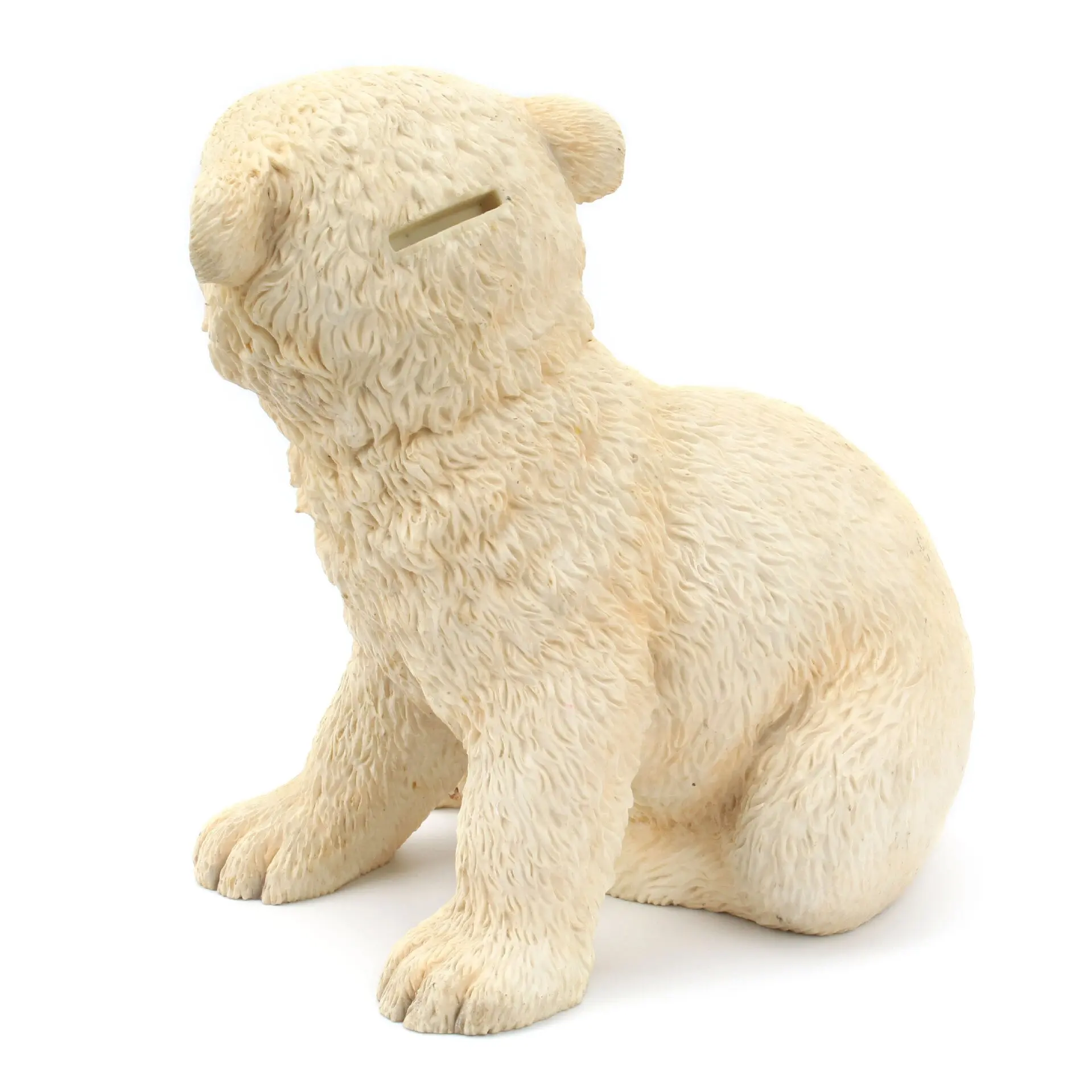 Simulation Polar Bear Piggy Bank Children Piggy Bank Resin Animal Decoration Ornaments Home Decor