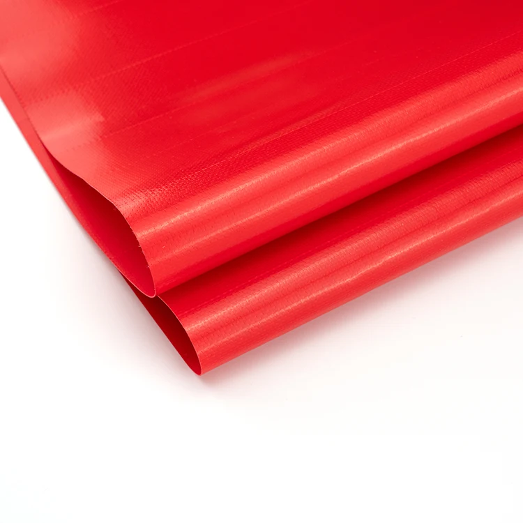 High strength pvc red waterproof PVC tarpaulin fabric 350g 400g 500g 600g 650g 750g 900g