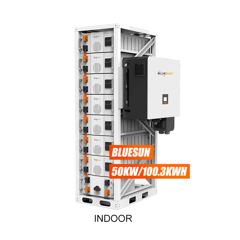 Bluesun Brand 100KW Complete Solar Power System 30KW 50KW Off Grid Hybrid Solar System For Commercial Industrial Use Solar Panel