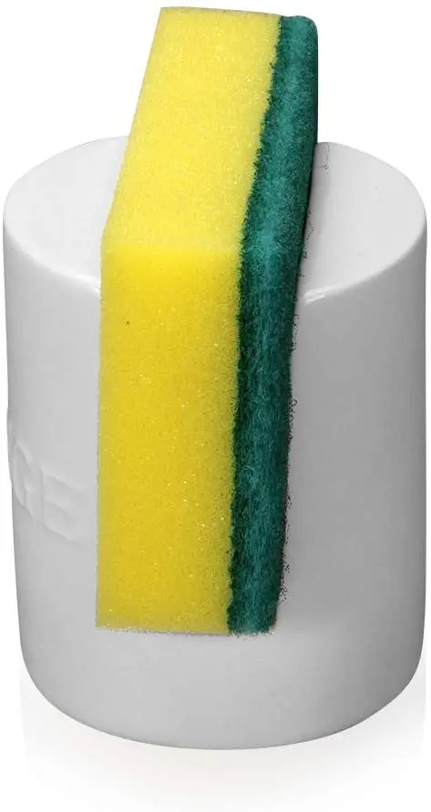 Ceramic Kitchen Sponge Holder Best Sink Caddy Dish Scrubber Holder Cute Soap Sponge Holder Storage Rack Organizer