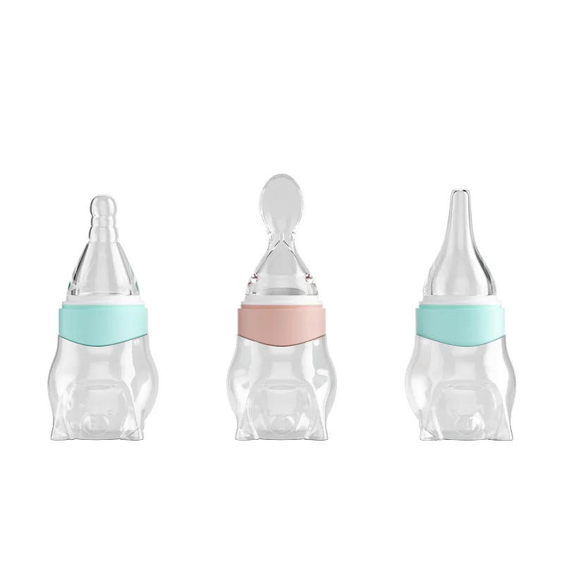 Safe material  baby products 3 in 1 Baby Feeder Multifunctional medicine feeding supplementary food silicone baby bottles