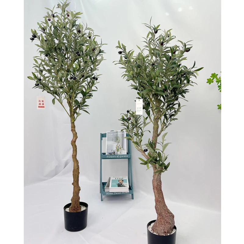 Plantes Artificielles Planta Artificial Plant Bonsai Tree Green Potted Tree Olive Tree
