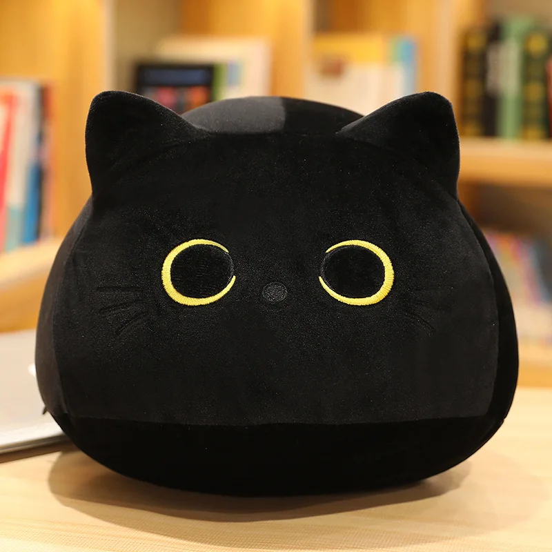 Wholesale Best Selling Japanese Kitten Pillow Soft Cute Black Cat And White Cat Plush Doll