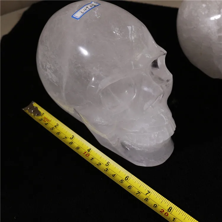 
Wholesale exotic clear quartz crystal skull smoking pipes 