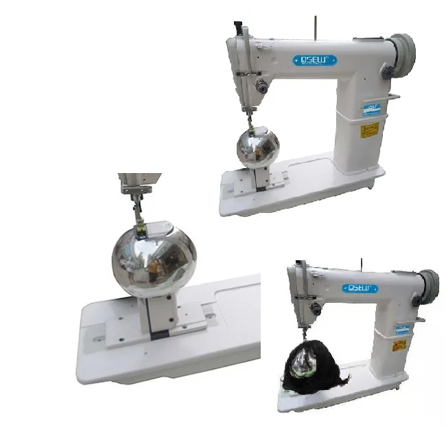 QS-810JFPP Одиночная игла парик заколки для волос трессы машина большой крюк швейная