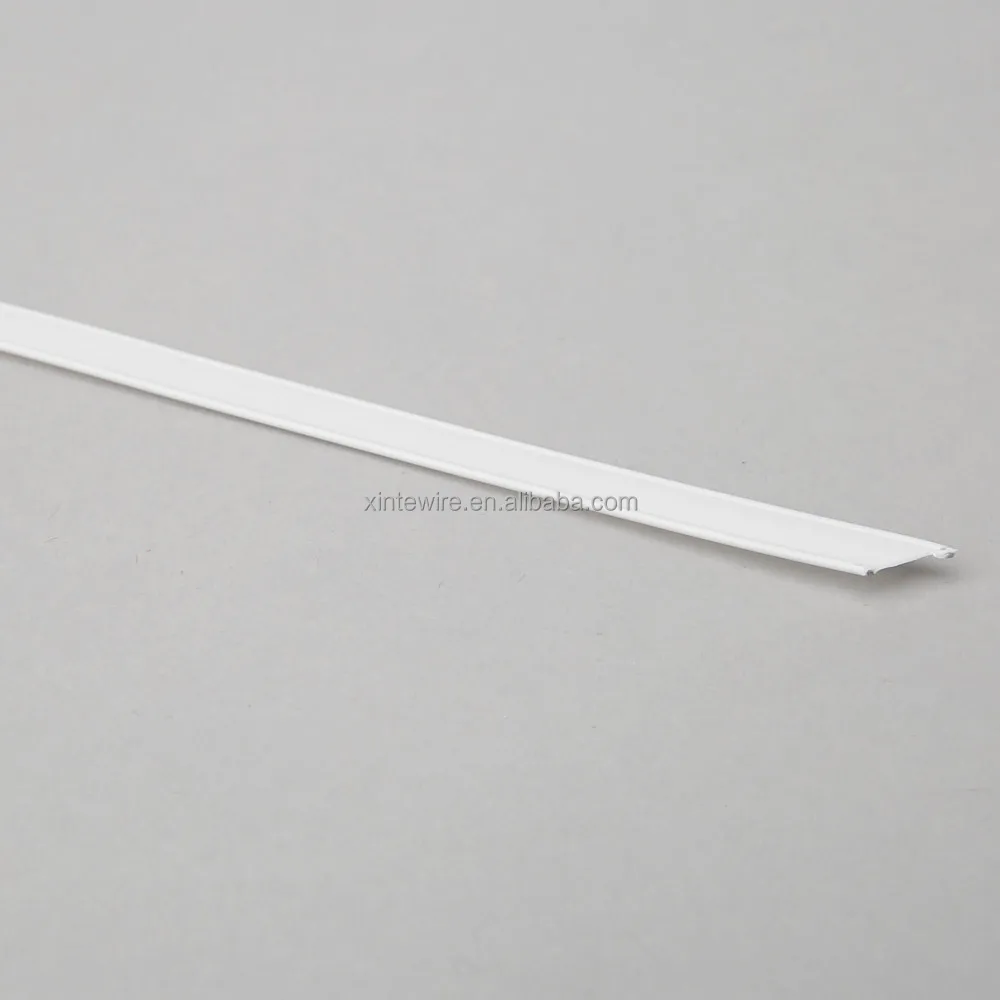 White clipband 8mmx600m, 0,6mm PP/steelwire bag closures Roll -Double Wire twist ties/clipband