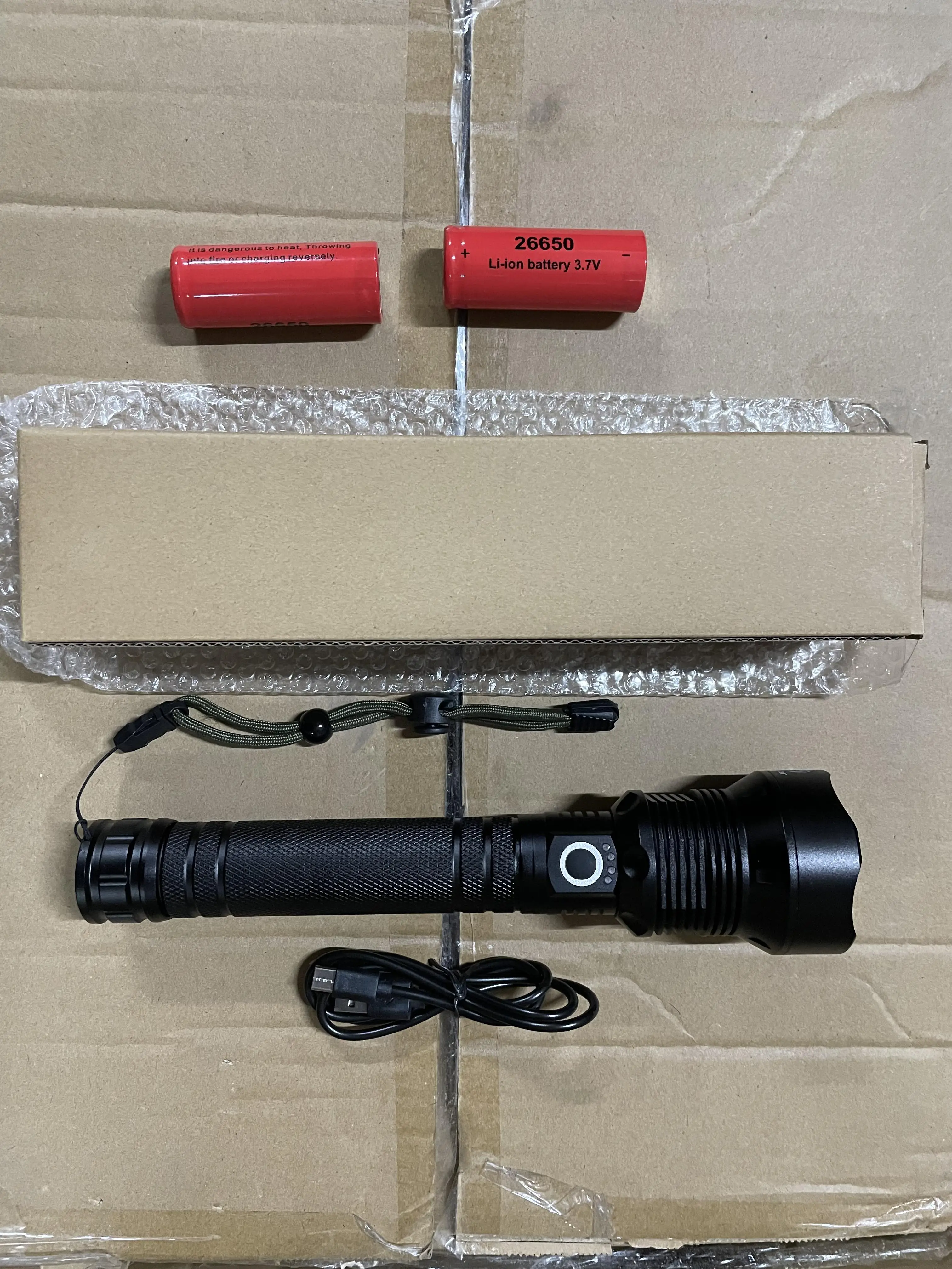 Яркий высокомощный Перезаряжаемый USB аккумулятор масштабируемый светодиодный фонарик телескопические тактические фонарики P70 2*26650