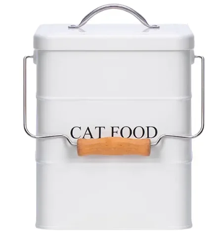 manufacturer  metal grain storage bucket for cats and dogs airtig and moisture-proof large-capacity pet food storage Container