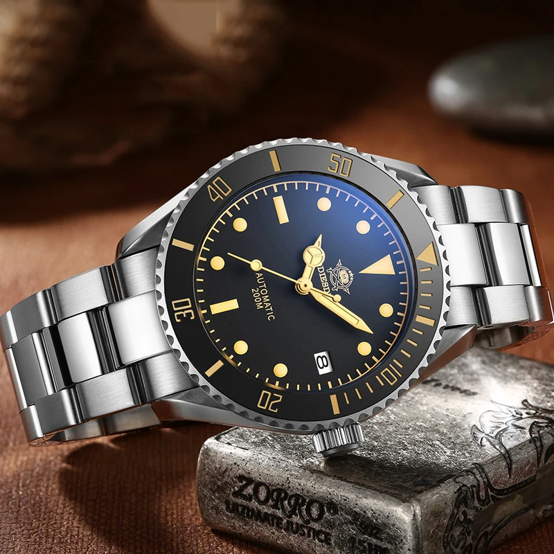 High quality private customized logo Super luminous Dial NH35 mechanical watches