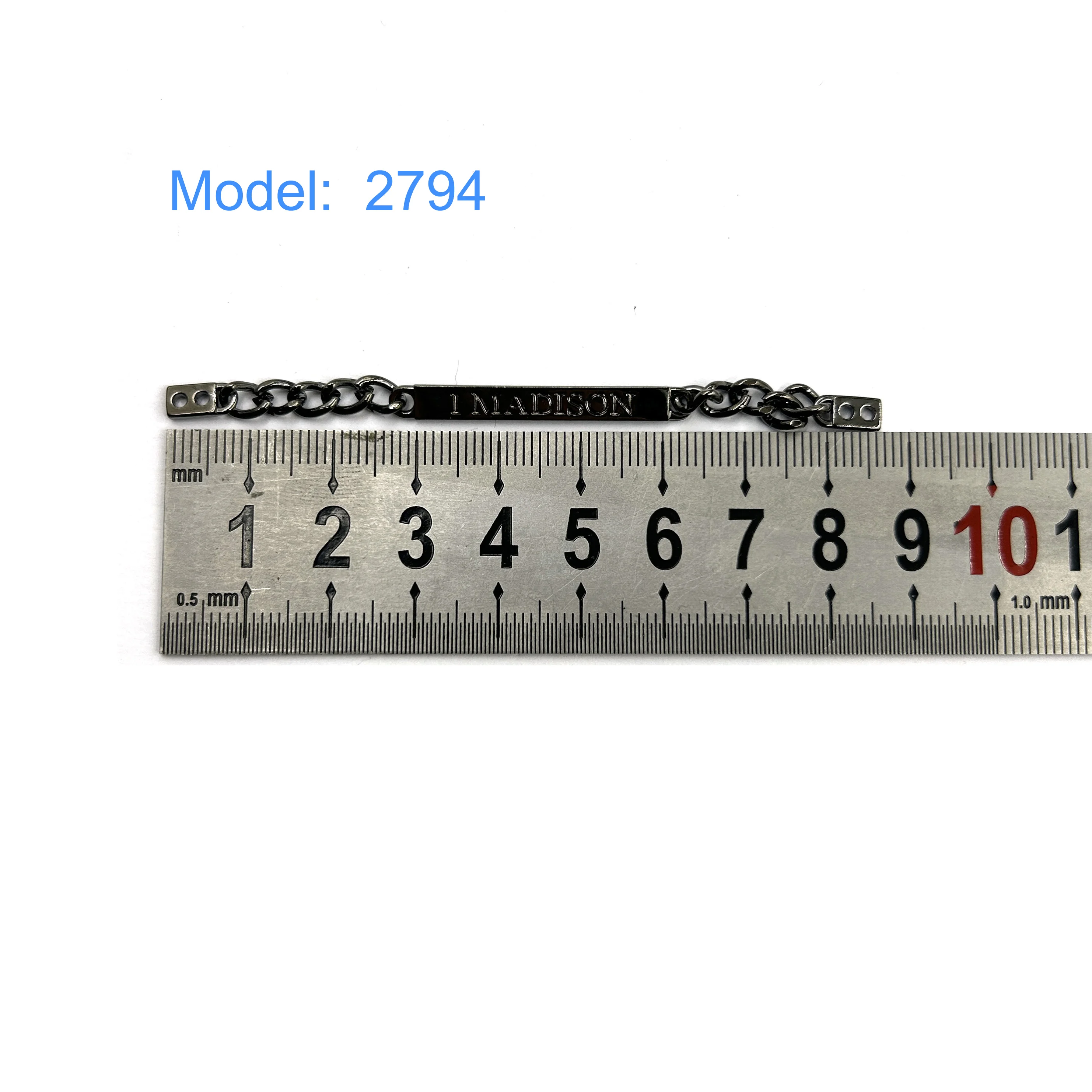 Custom Engraved Fashion Metal Clothing Label High Quality Main Label for Jeans & Swimwear Custom Size Shape Brand Logo