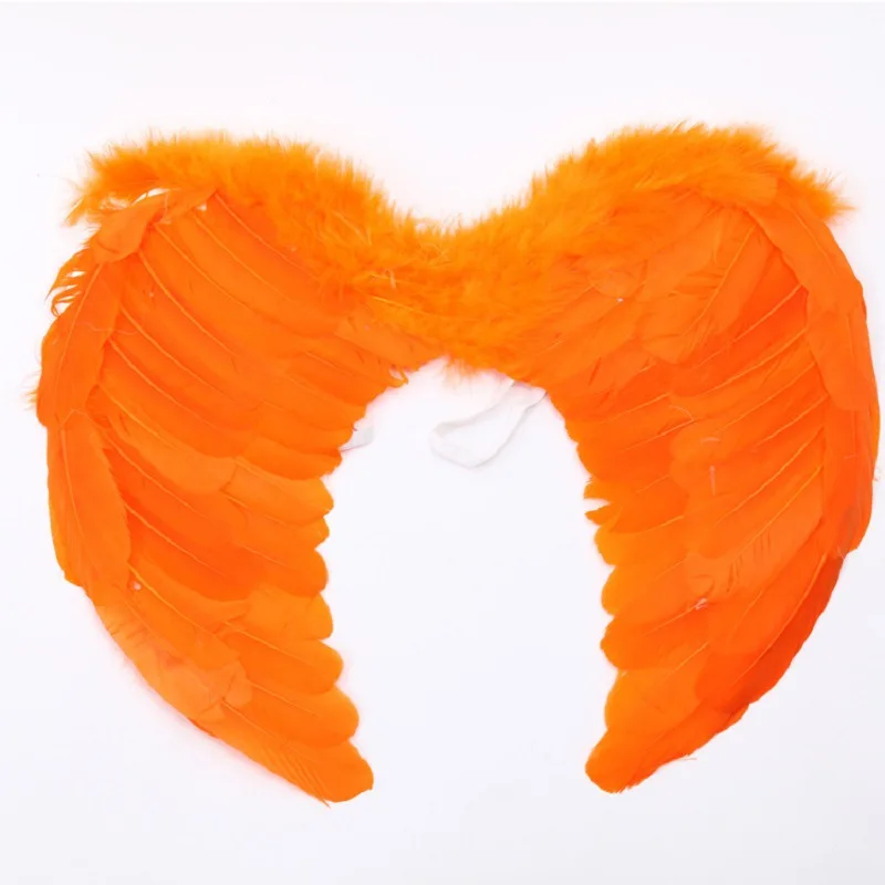 Custom Carnival White Red Black Large Angel Fairy Feather Wings for Halloween Fancy Dress Costume Accessory