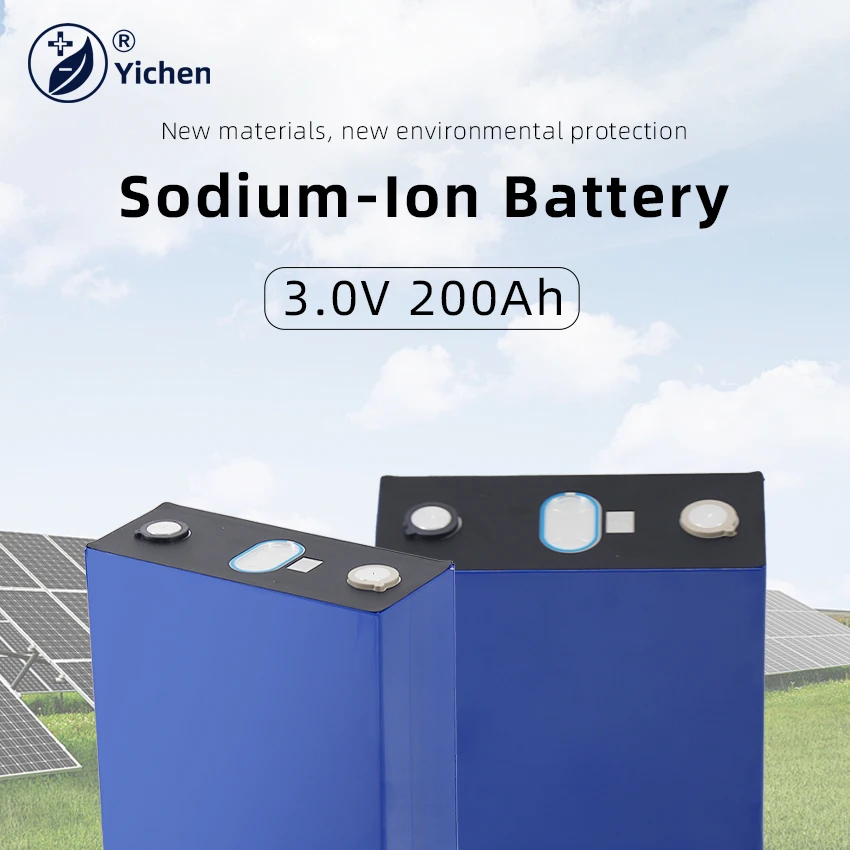 200Ah Sodium Ion Prismatic Battery 200Ah 3.0V 3.1V 600Wh 620Wh Na Ion Grade a Cell for 12V 48V 200Ah Sodium Battery Pack