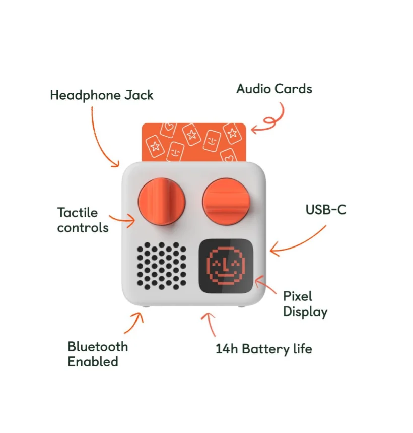 Туристическое устройство «Все в 1» воспроизводит детский Bluetooth-аудиоплеер без экрана