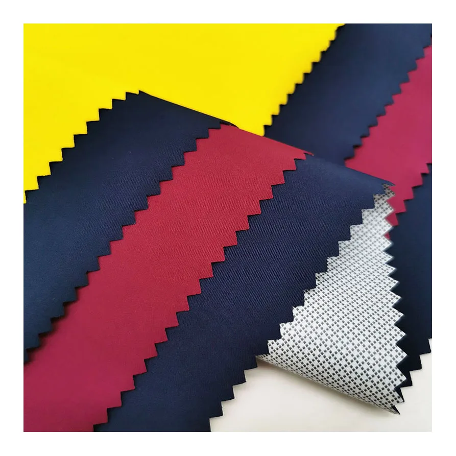 260T full dull polyester pongee laminated TPU film waterproof fabric for wind breaker jacket