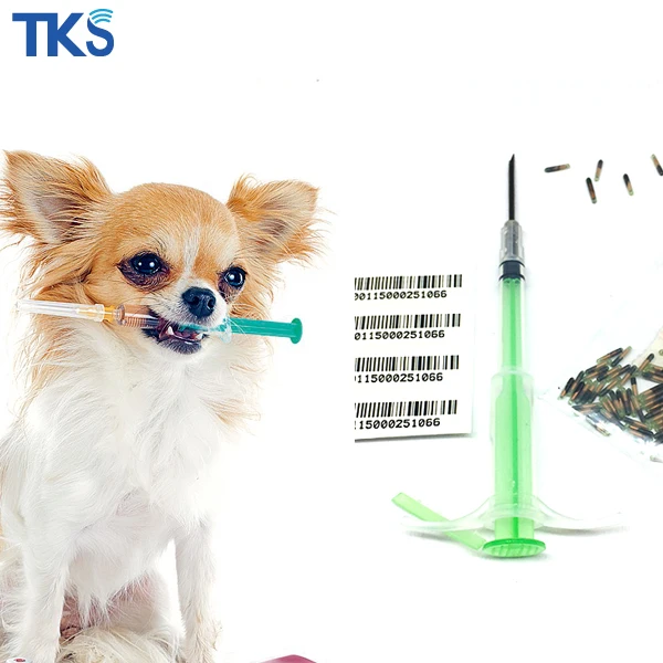 1.4x8mm glass tube 134.2khz fdx-b pet dog nfc implant rfid syringe animal id chip microchip for cattle cat pets