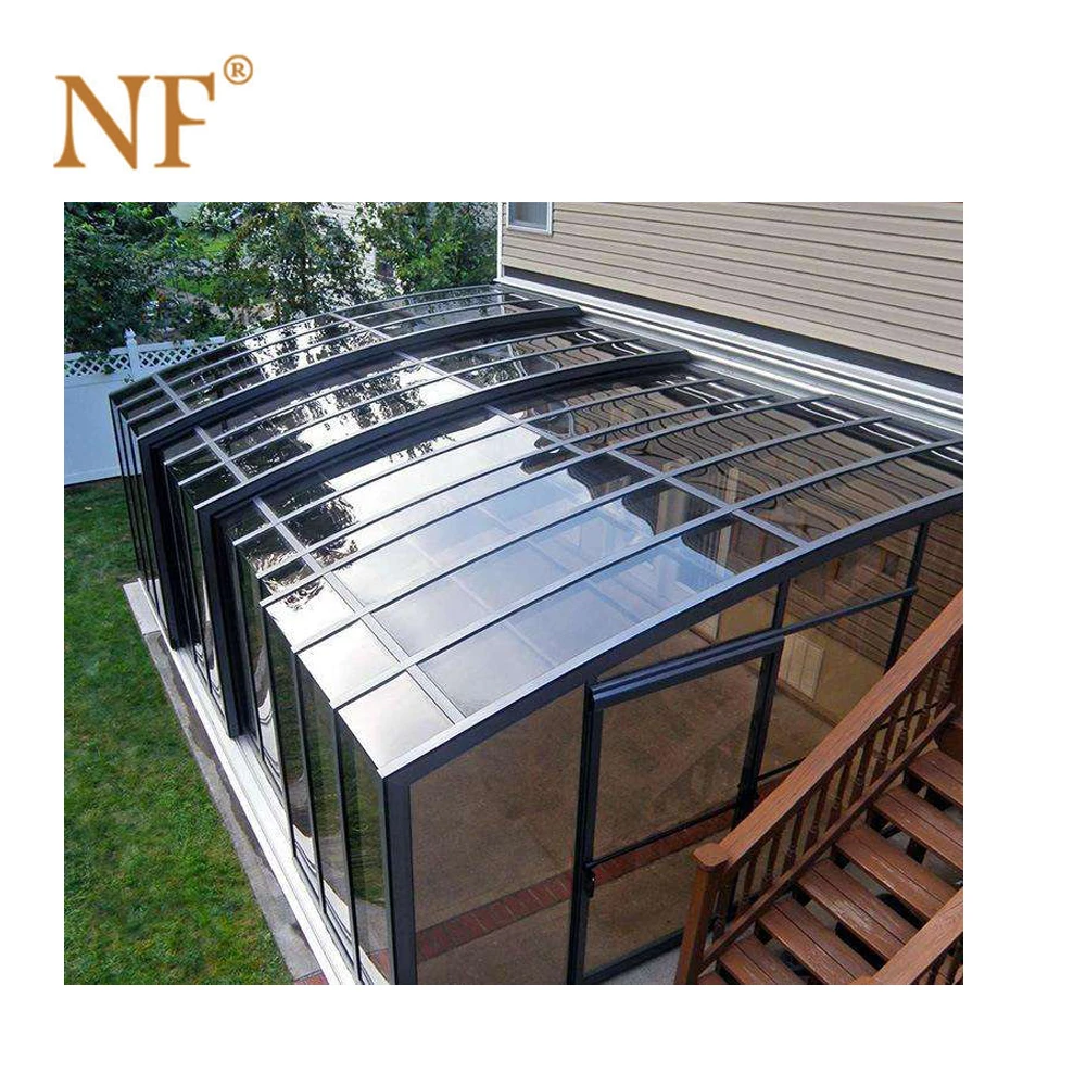 Last design aluminium greenhouse conservatory