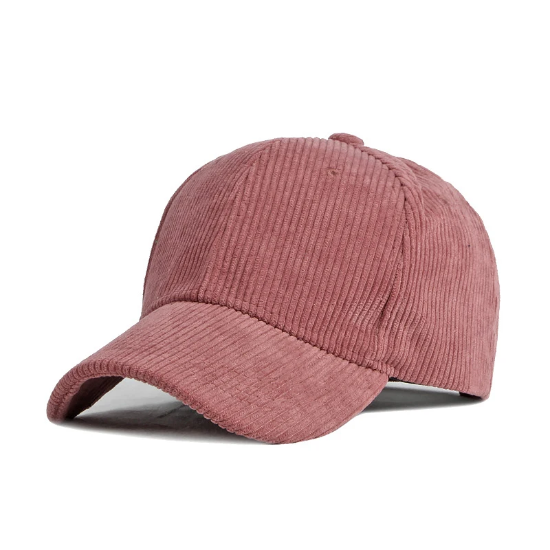 Wholesale corduroy Baseball Hats For Women Autumn Winter Caps for Men Customized Logo