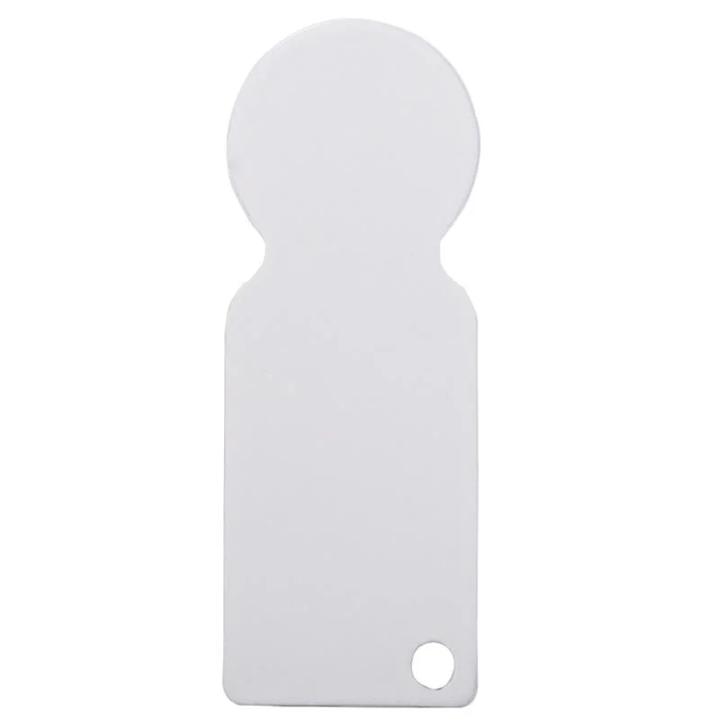 20pcs/Lot Sublimation Blanks Aluminum Shopping Cart Coin Trolley Token Metal Shopping Token Ring