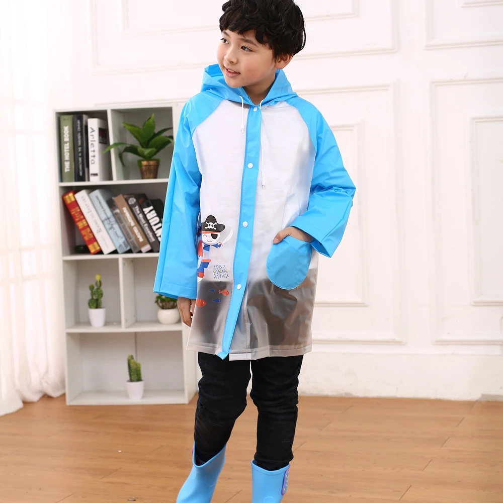 School bag Protecting PVC Raincoat for Children