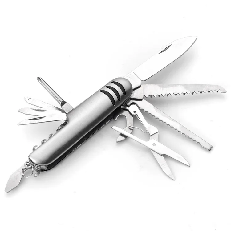 Outdoor stainless steel knife 11 open multi-function stainless steel knife