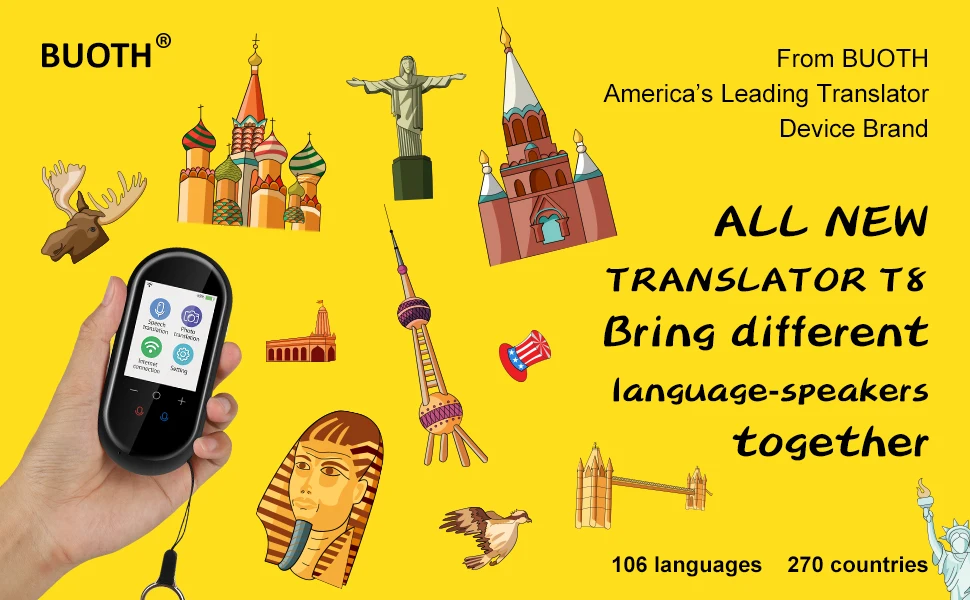 Online Offline Translate Smart Travel Voice Simultaneous Interpretation pocketalk language voice translator