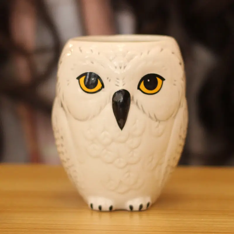 Owl Ceramic Mug Cup HP Creative 3D Stereoscopic Cartoon Coffee Cup