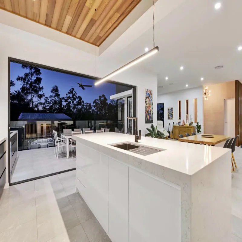 2 PAC Matt Lacquer Australia Project Wooden Kitchen Cabinets