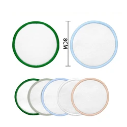 Биоразлагаемые Моющиеся Многоразовые салфетки для снятия макияжа с логотипом на заказ, круглые органические бамбуковые хлопковые салфетки для снятия макияжа