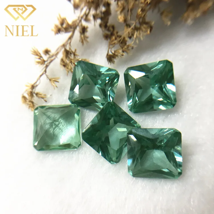 Wholesale Price Spinel 137 # Square cut synthetic spinel created by 12x12mm size laboratory