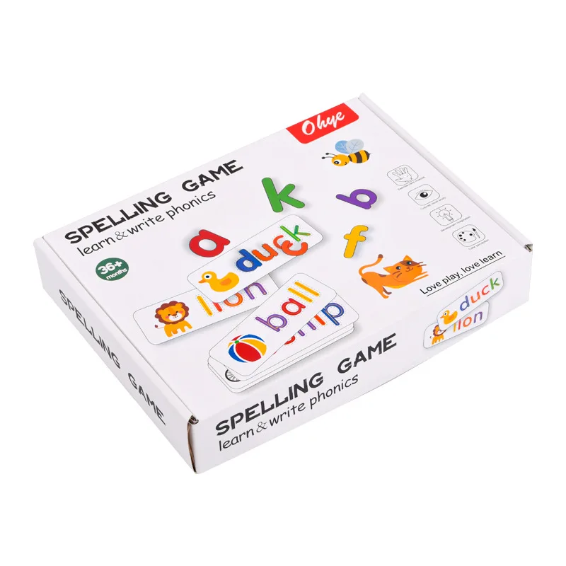 Educational Montessori Letter Spelling And Learning Game For Preschool Kindergarten Matching Letter Game Sight Word Games Toys
