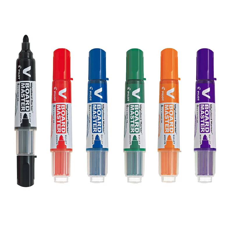 P-ILOT Large Capacity V Straight Liquid Type Water Based Erasable Whiteboard Marker