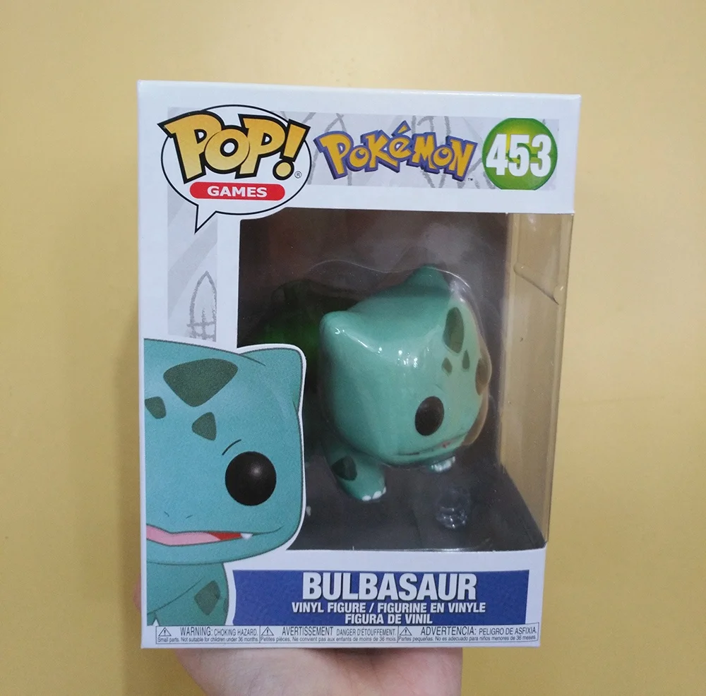  Funko Pop Pokemon Pikachu 353 # Bulbasaur 453 Charmander 455 игры аниме виниловые фигурки игрушки Коллекционная модель куклы