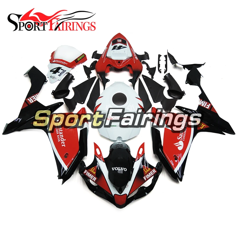 Sportbike Fairings Stantander Red Black Bodywork Kit for Yamaha YZF1000 R1 2007 2008 R1 07 08 ABS Injection Cowlings
