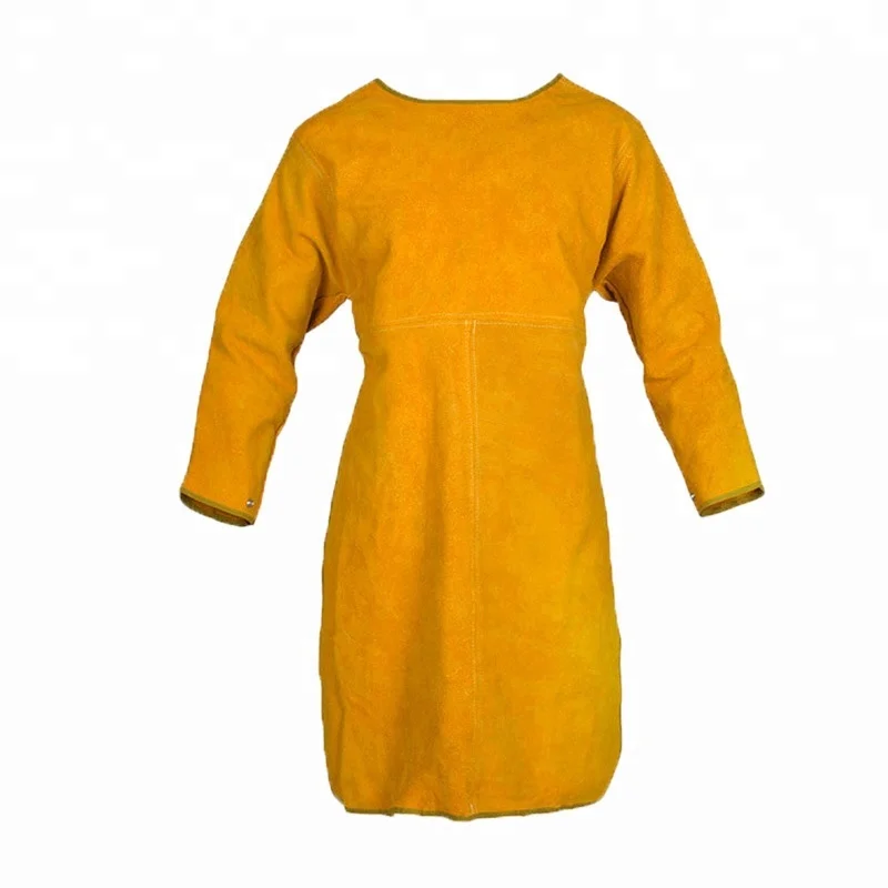 Wholesale Fire Proof Cow Split Leather Welding Mining Safety Clothing