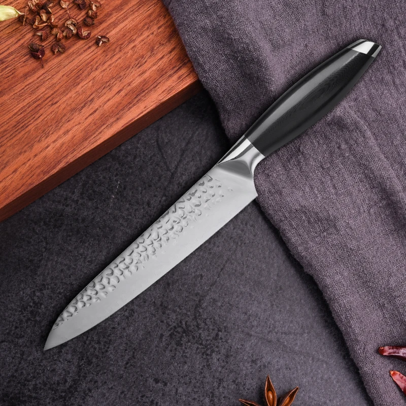
8 Inch VG10 Handle 440C High Carbon Steel Cleaver Chef Kitchen Slicing Knife 