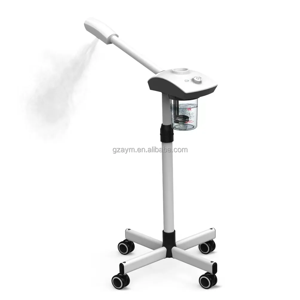 Esthetician Facial Steamer Open Pores Hot Ozone Mist Nano Sprayer Black White Ionic Face Steamer Professional