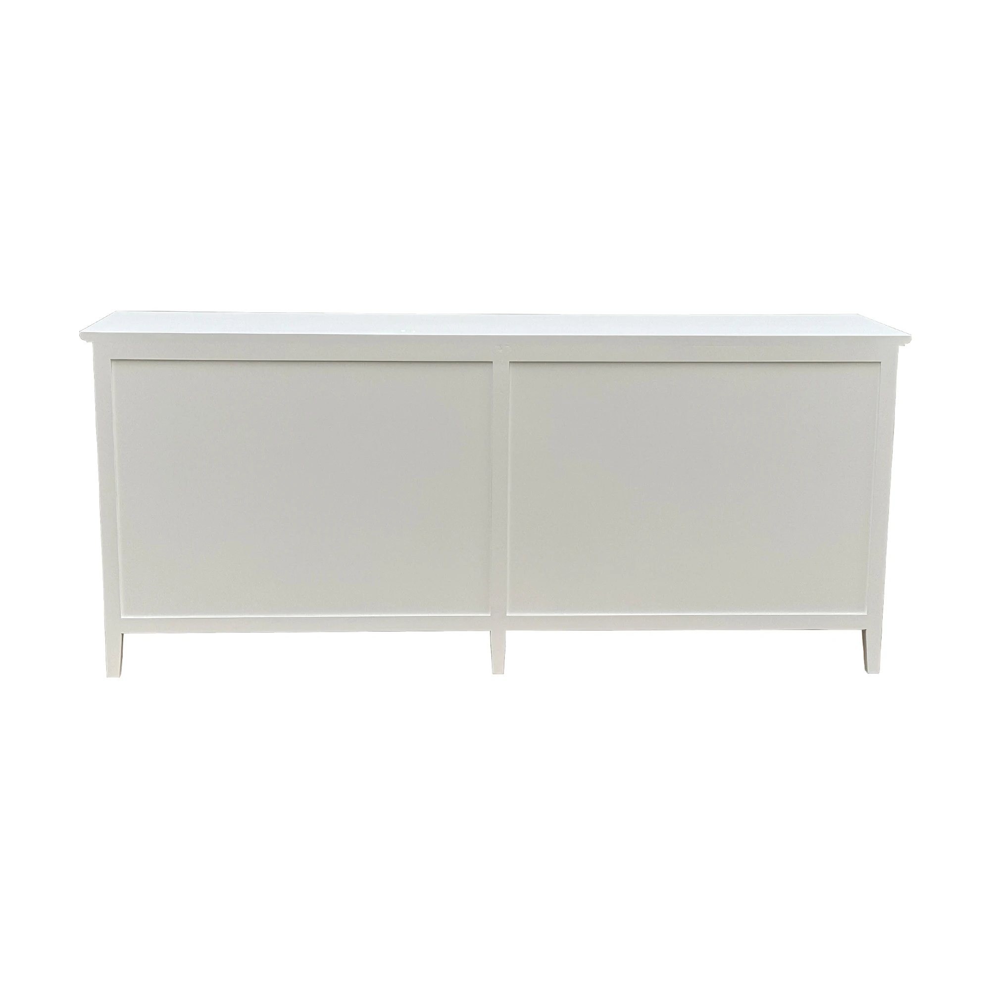 HL634 French High-quality Dining Furniture White Solid Wooden 4 Drawers Storage Sideboard Buffet Cabinets