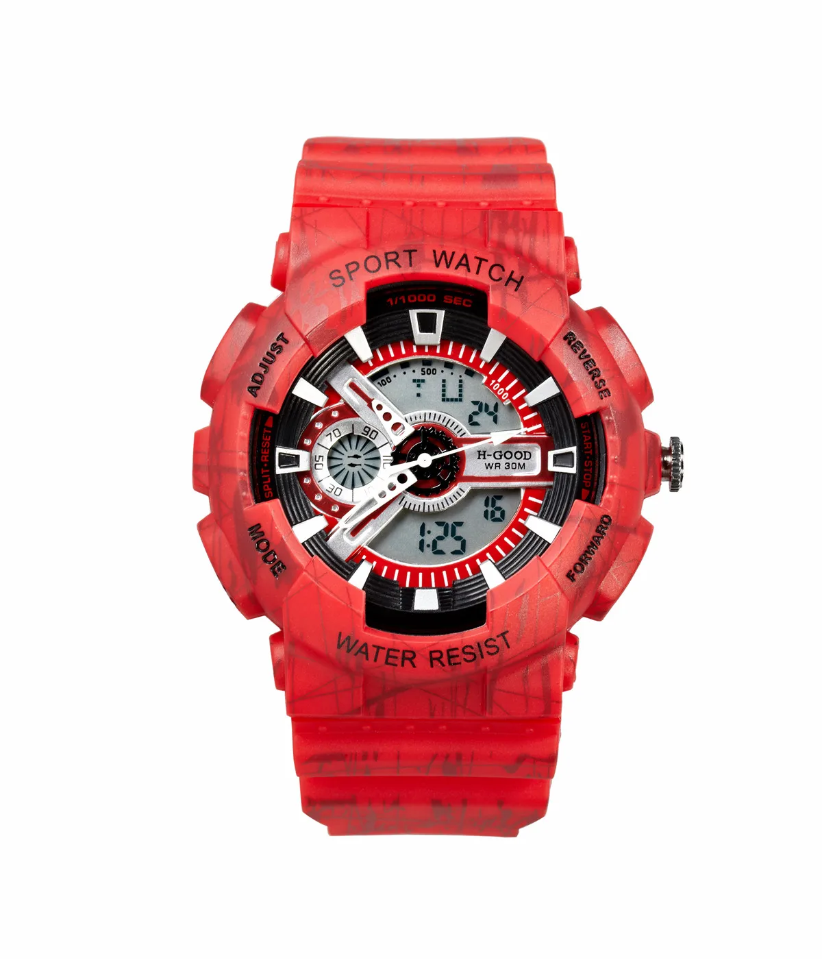 2020 analog digital led waterproof army sport style mens lady watch H-GOOD 799-2