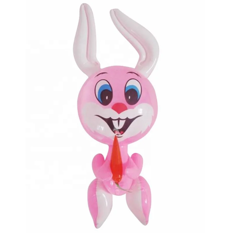Manufacturer Plastic Inflatable Child Playing Animal Rabbit Toy
