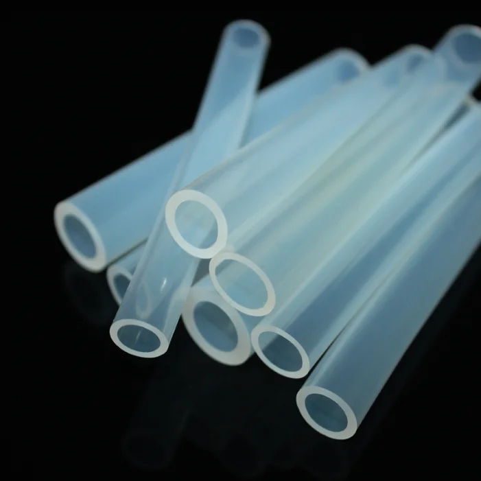 Custom flexible silicone hose 3*5 /4*6 5*7 small size transparent Food grade silicone tube glow in dark silicone tube