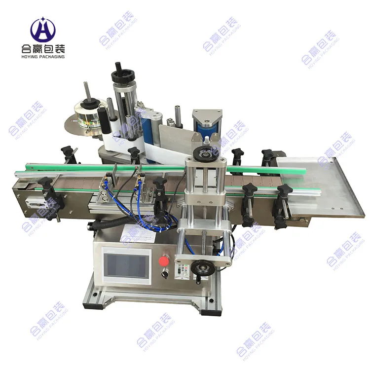 Small desktop label applicator automatic round bottle sticker labeling machine for sale