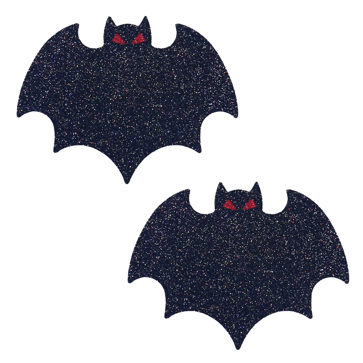 Wholesale Bat Sexy Breast Nipple Pasties Sticker Disposable Black Glitter Pasties Cover for Rave Intimates Accessories