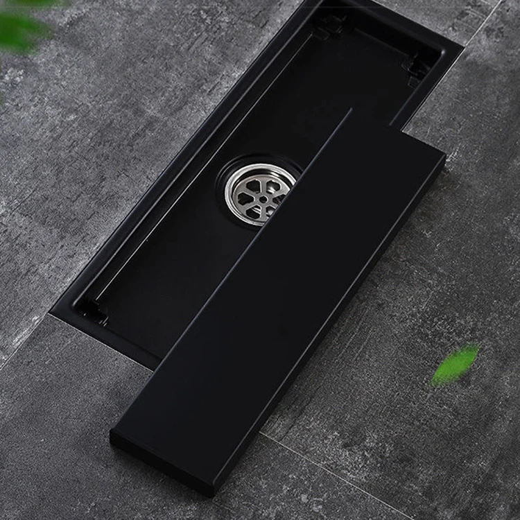 600mm tile insert stainless steel  floor drain flap anti-odor floor drain with big flow capacity invisible shower floor drain
