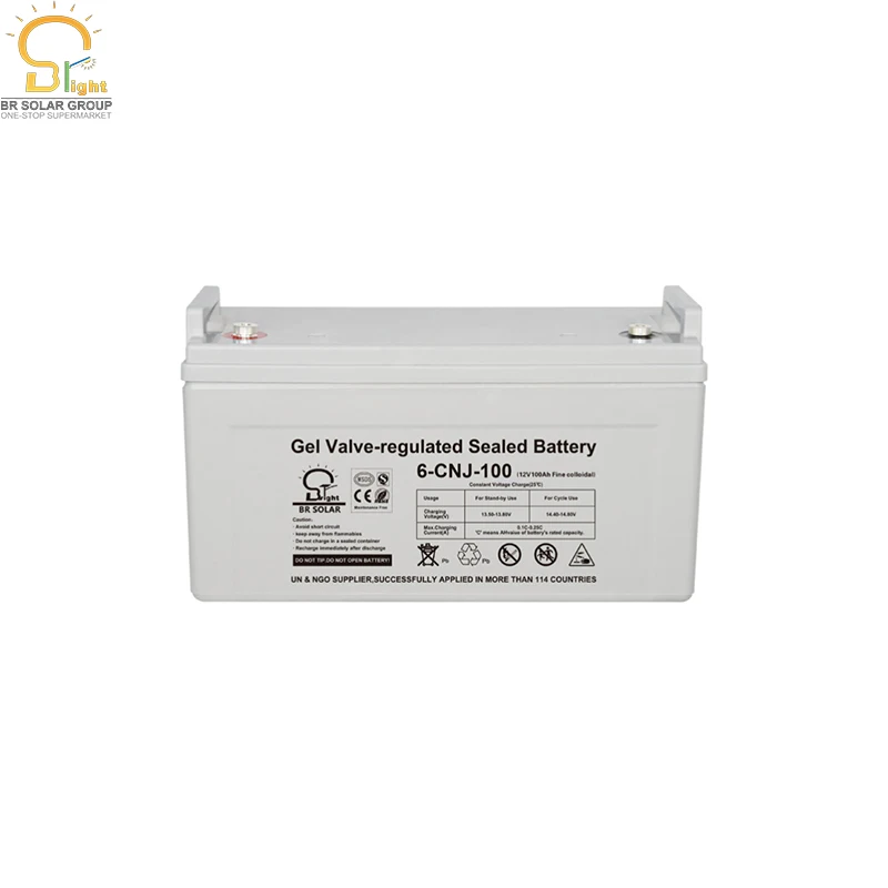 BR solar gel battery 12v 200ah agm gel battery